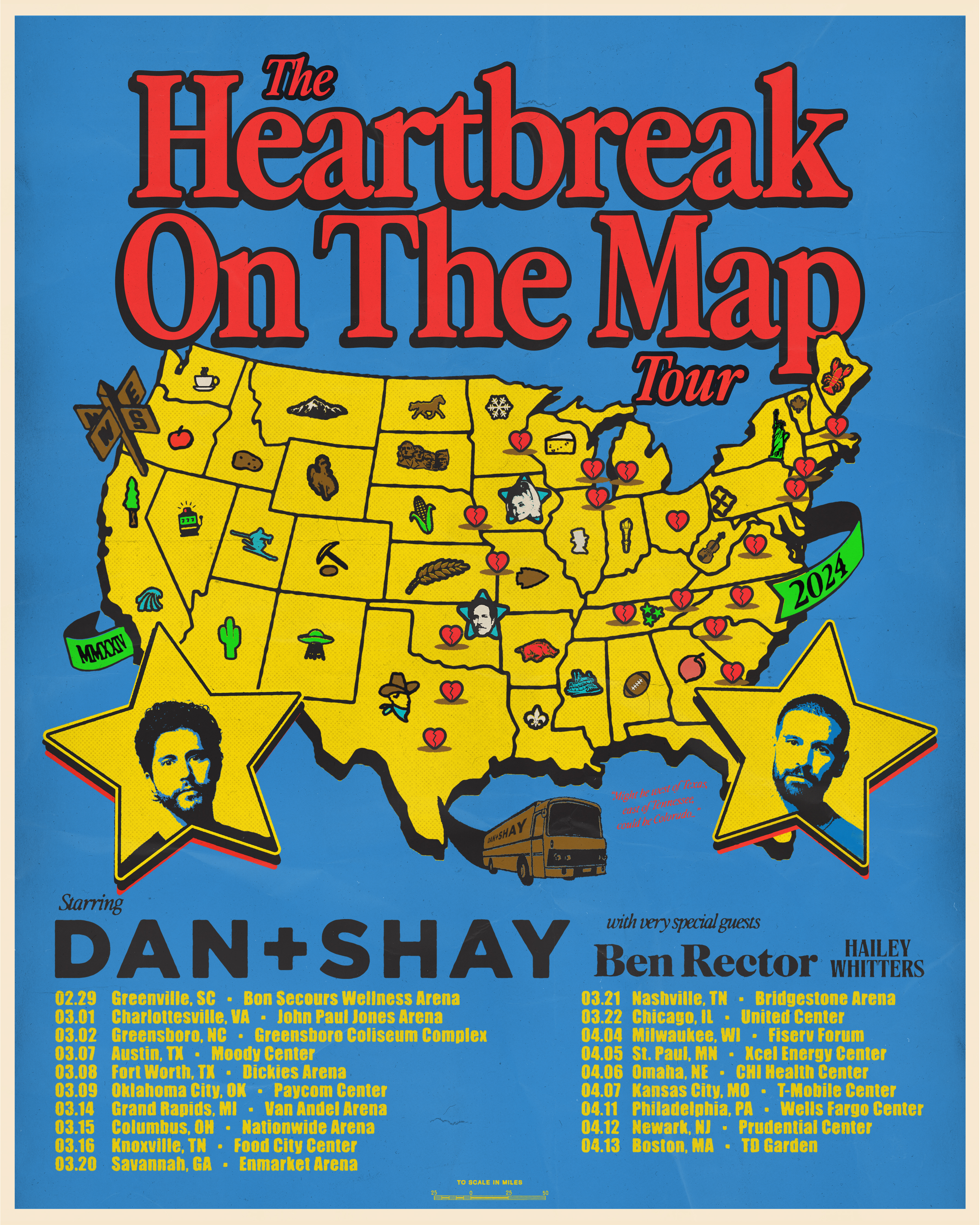 DAN + SHAY ANNOUNCE 2024 ‘THE HEARTBREAK ON THE MAP TOUR’ AHEAD OF BIGGER HOUSES ALBUM RELEASE, 9/15